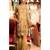Gold Embroidered Chiffon Salwar