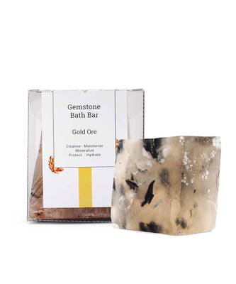 160 Gm Gold Ore Gemstone Bath Bar 2