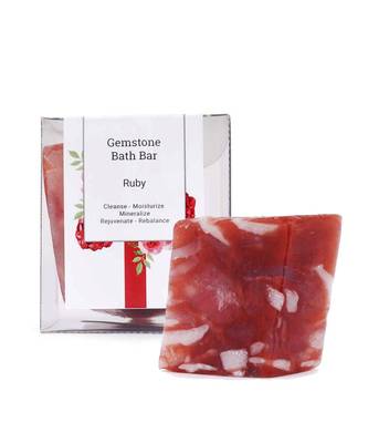 160 Gm Ruby Gemstone Bath Bar 5