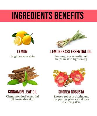 100 Ml Lemon, Shorea & Cinnamon Sebum Retarding Facial Cleanser 4
