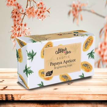 125Gm Organic Papaya Apricot Brightening Soap Bar 1