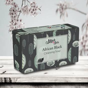 125Gm Organic Black African Soap Bar 1