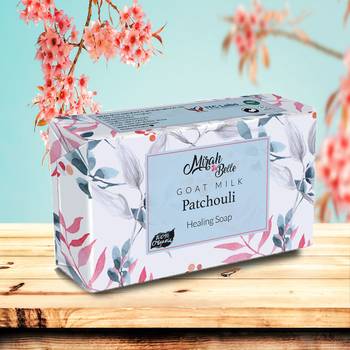 375 Gm Organic Goat Milk, Patchouli Healing Soap Bar (Pack of 3) 2
