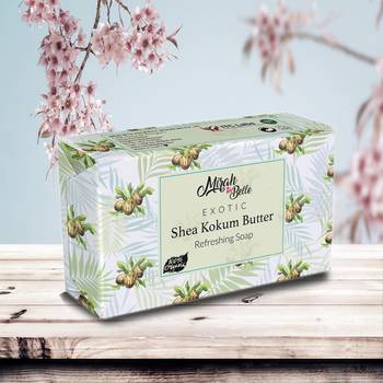 375 Gm Organic Shea Kokum Butter Soap Bar (Pack of 3) 2
