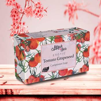 375 Gm Organic Tomato Grapeseed Complexion Soap Bar (Pack of 3) 2
