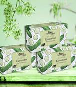 375 Gm Organic Cucumber Refreshing Soap Bar (Pack of 3)