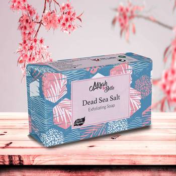 375 Gm Organic Dead Sea Salt Exfoliating Soap Bar (Pack of 3) 2