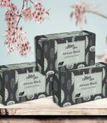 375 Gm Organic Black African Soap Bar (Pack of 3)