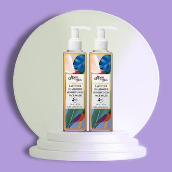 400 Ml Lavender, Chamomile Sensitive Skin Face Wash (Pack of 2) 1