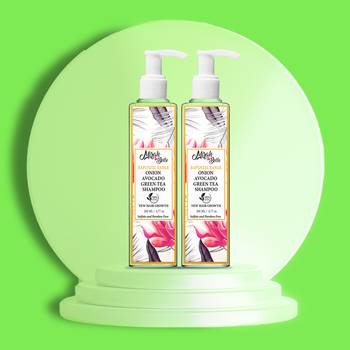 400 Ml Onion Avocado Green Tea Shampoo (Pack of 2) 1