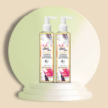 400 Ml Natural & Organic Calendula Chamomile Baby Shampoo (Pack of 2) 1