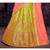 Green Embroidered Brocade Semi Stitched Lehenga