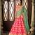 Magenta Embroidered Silk Semi Stitched Lehenga