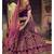 Dark-Purple Embroidered Velvet Semi Stitched Lehenga