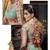 Sky Blue Embroidered Silk Semi Stitched Lehenga