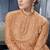 Orange Embroidered Net Salwar
