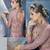 Purple Embroidered Net Salwar