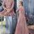 Purple Embroidered Net Salwar