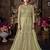 Green Embroidered Net Salwar