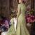 Green Embroidered Net Salwar
