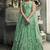 Green Embroidered Net Salwar