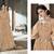 Beige Embroidered Net Salwar