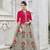 Grey Embroidered Silk Salwar