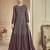 Grey Embroidered Net Salwar