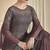 Grey Embroidered Net Salwar