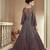 Grey Embroidered Net Salwar