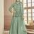 Green Embroidered Net Salwar