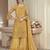 Yellow Embroidered Net Salwar