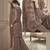 Brown Embroidered Net Salwar