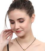 Gold cubic zirconia mangalsutra