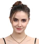 Gold cubic zirconia mangalsutra