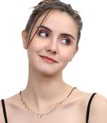 Gold cubic zirconia mangalsutra