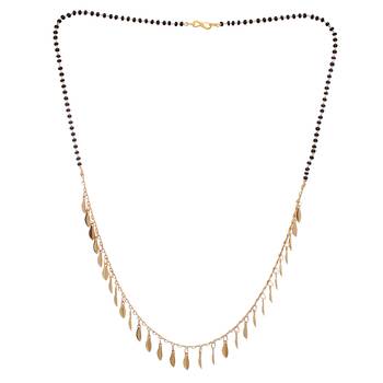 Gold cubic zirconia mangalsutra 2