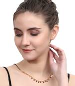 Gold cubic zirconia mangalsutra