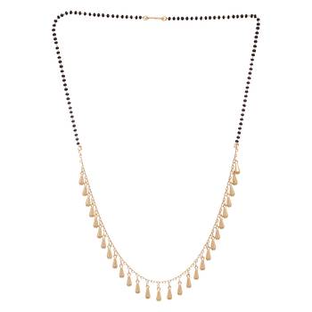 Gold cubic zirconia mangalsutra 3