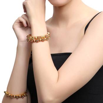 Gold zircon   bangles-and-bracelets 1