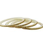 White Crystal Bangles And Bracelets