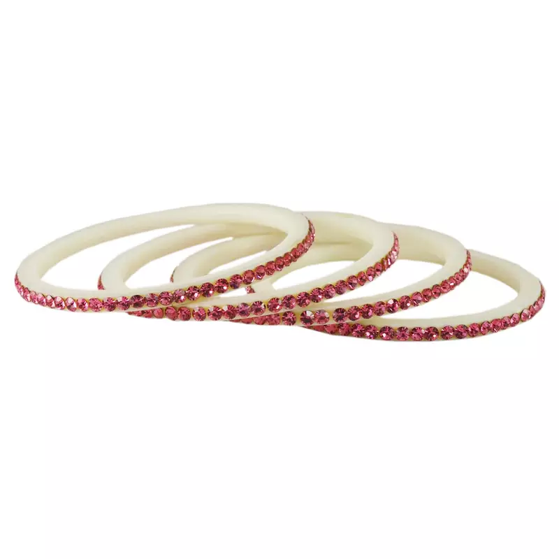 Pink Crystal Bangles And Bracelets