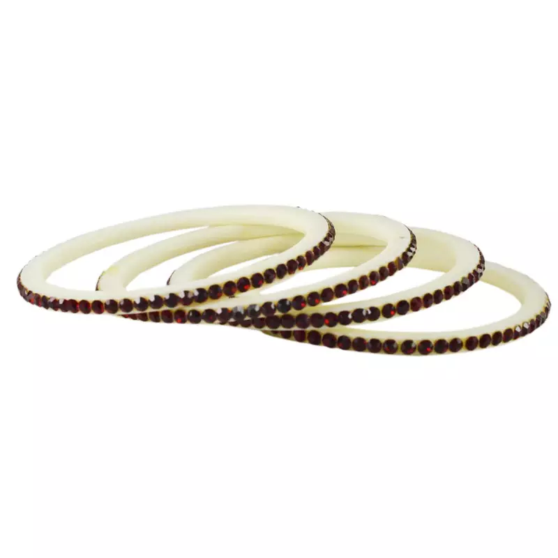 White Crystal Bangles And Bracelets