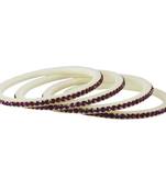 White Crystal Bangles And Bracelets