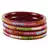 Maroon Crystal Bangles And Bracelets