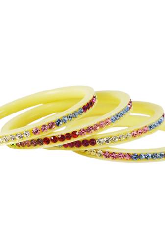 White Crystal Bangles And Bracelets