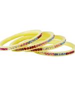 White Crystal Bangles And Bracelets