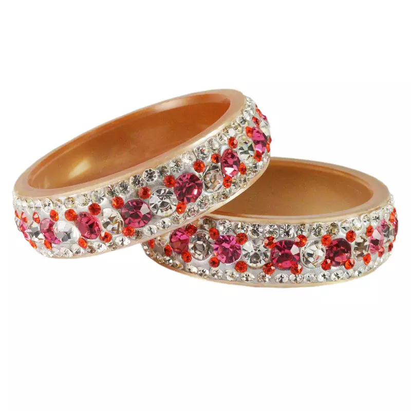 White Crystal Bangles And Bracelets