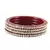 Maroon Crystal Bangles And Bracelets
