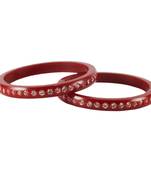 Red Crystal Bangles And Bracelets